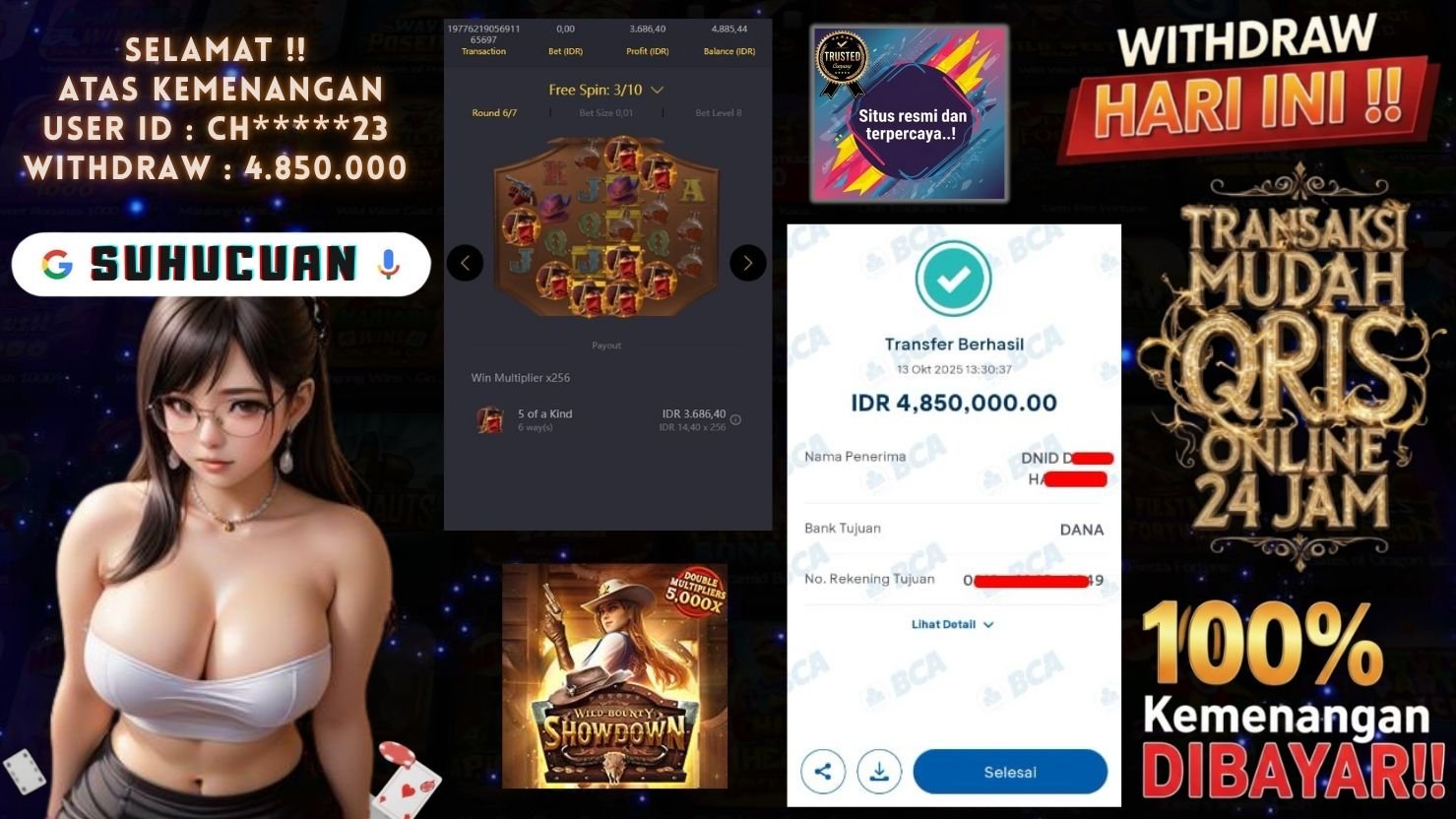 SUHUCUAN JACKPOT SLOT WILD BOUNTY SHOWDOWN